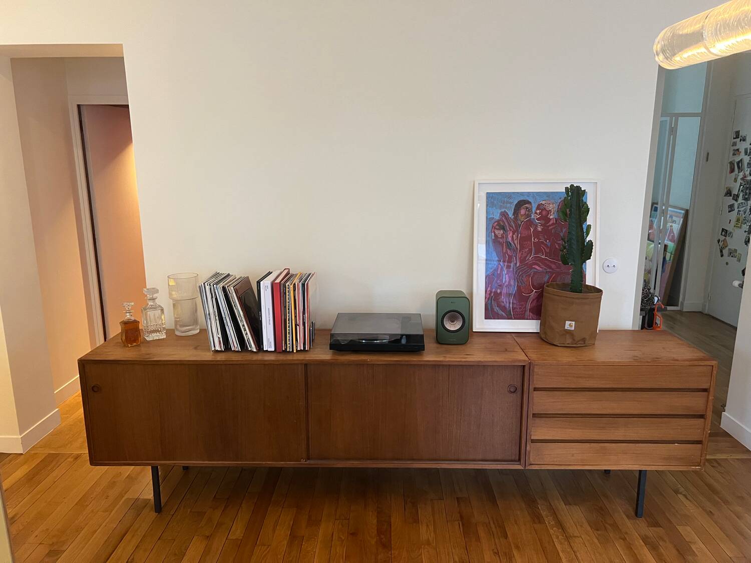 Vintage wooden enfilade