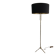 Floor lamp in faux-bamboo style, made of bronze and brass by Jacques Adnet