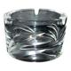Vintage cut crystal ashtray signed Carabin 1989