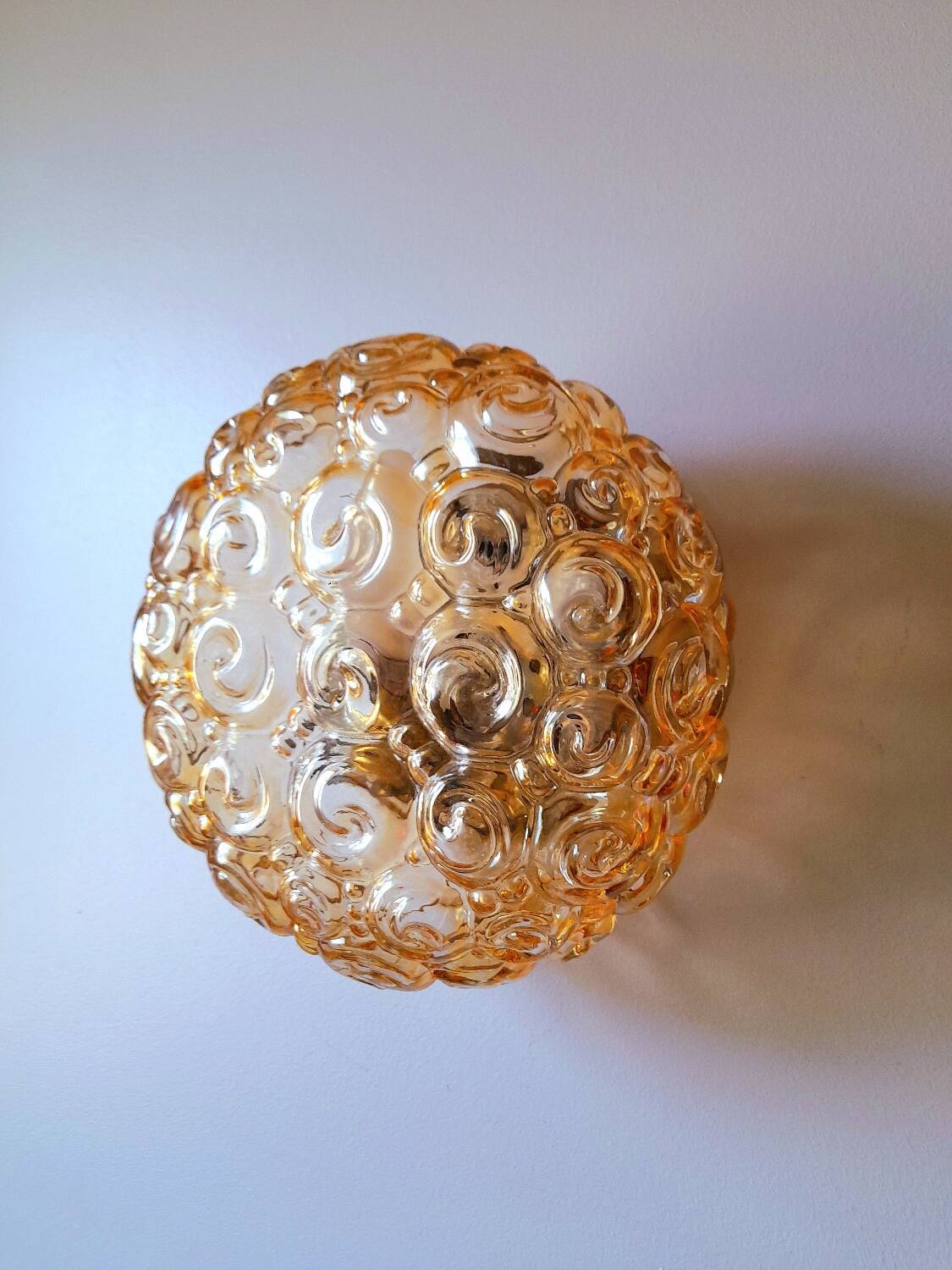 Applique ou plafonnier escargots,Helena Tynell 70s