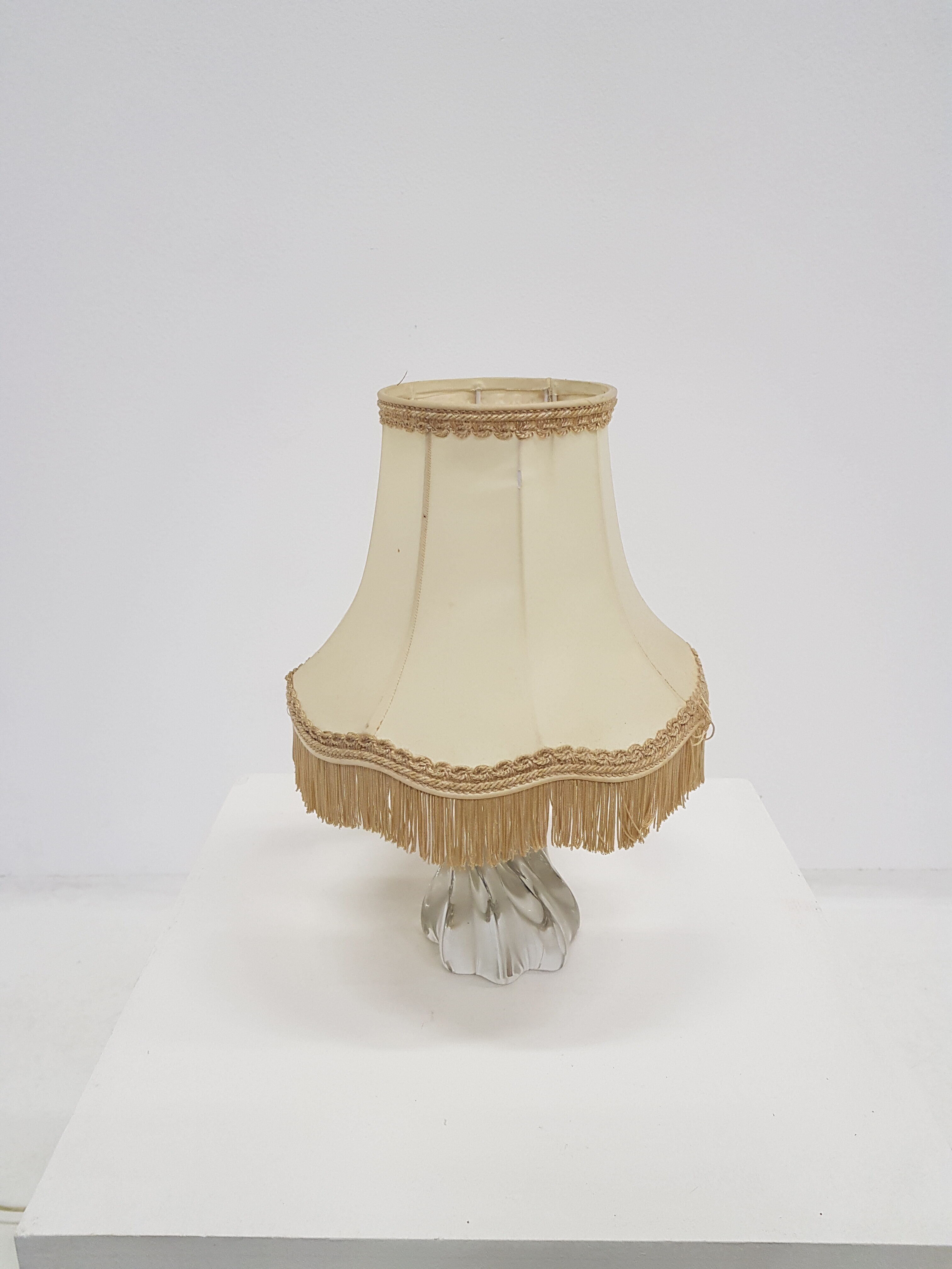 Vintage baccarat crystal lamp