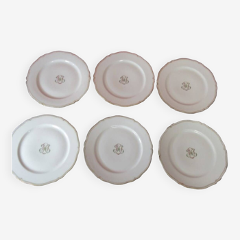 The Crystal Staircase - set of 6 porcelain plates