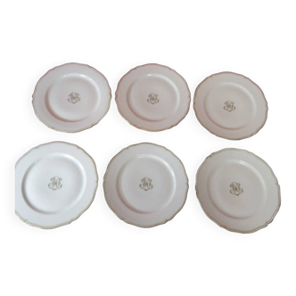 The Crystal Staircase - set of 6 porcelain plates
