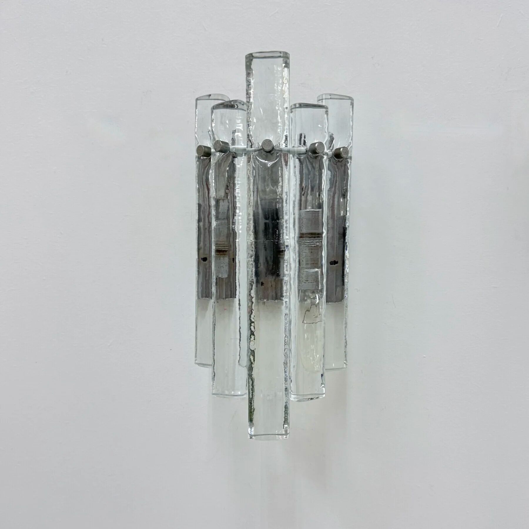 German crystal rod sconces from Kinkeldey, 1970s, set of 2