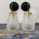 Pair of new electrified Art Deco wall lamps