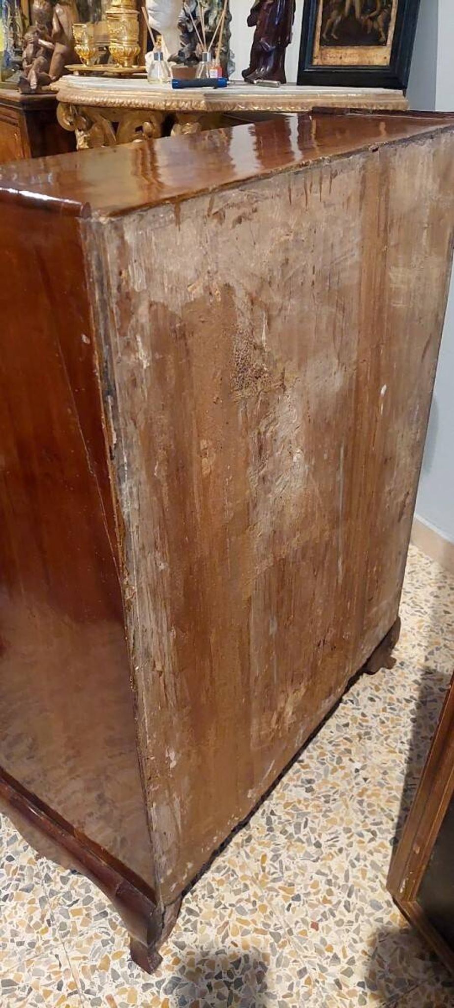 Small 18th century walnut trumeau L.72 CM