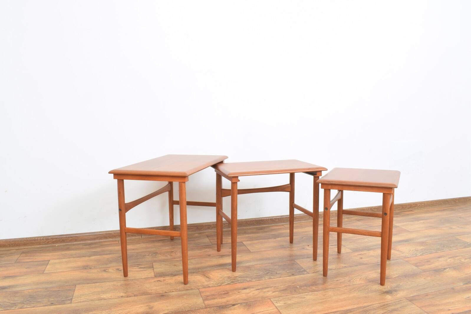 Mid-Century Danish Teak Nesting Tables, Set of 3