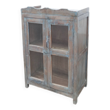 Petite armoire vitrée en bois