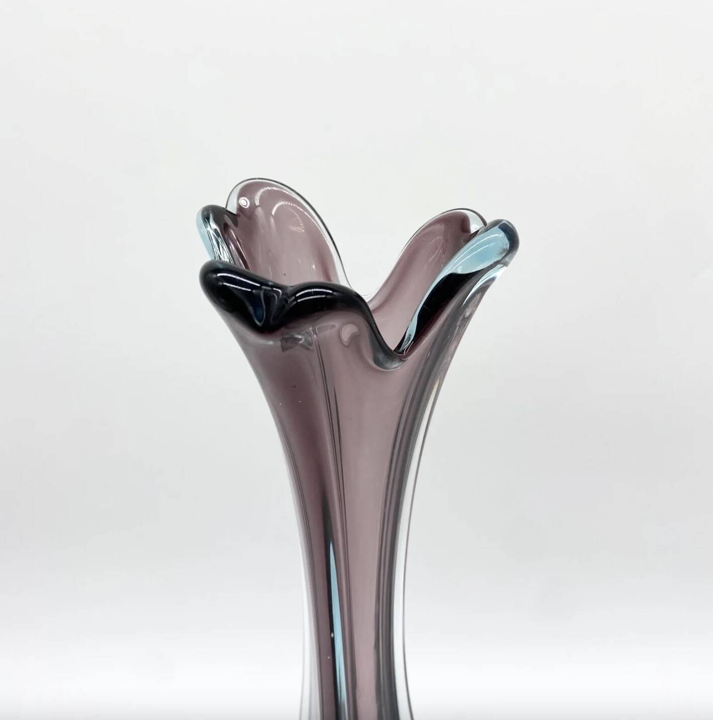 XXL eggplant vase / “Sommerso” — Italy, 1960/70s