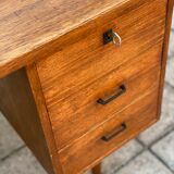 Vintage mid century modern oak desk