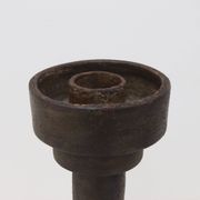 Objet cylindrique en grès brutaliste signé Studio Pottery années 1960