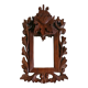 Miroir bois sculpté 34 x 20 cm