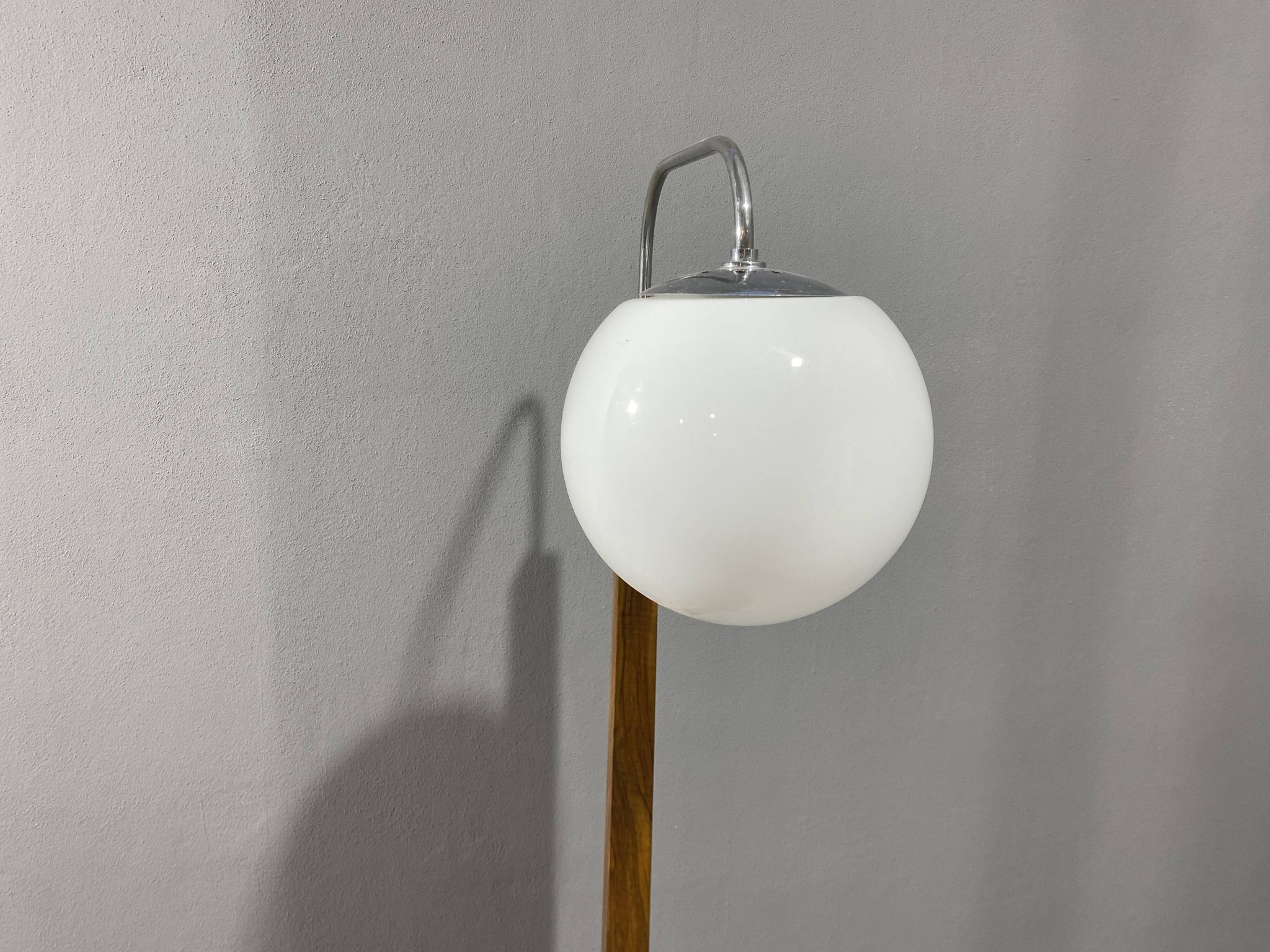 Lampe de sol art déco, années 1930, Tchécoslovaquie