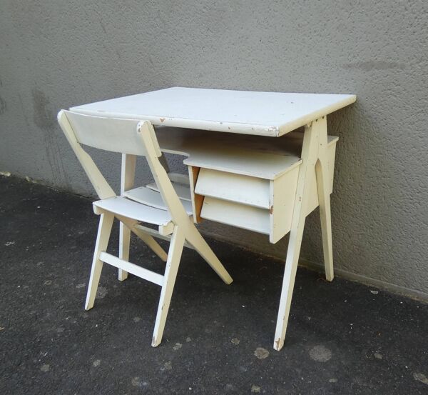 bureau scandinave pieds compas pour enfant