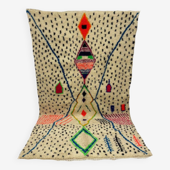 Tapis berbère marocain artisanal 184 x 160 CM