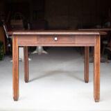 Square wooden art-deco table