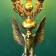 Empire Style Table Lamp Imperial Eagle deknut