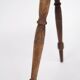Table d'appoint/fleur - pin - pieds tournés - à deux niveaux - années 1880