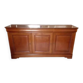 Louis Philippe style solid cherry wood sideboard
