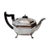 Théière anglaise Sheffield, plaqué argent Art Déco