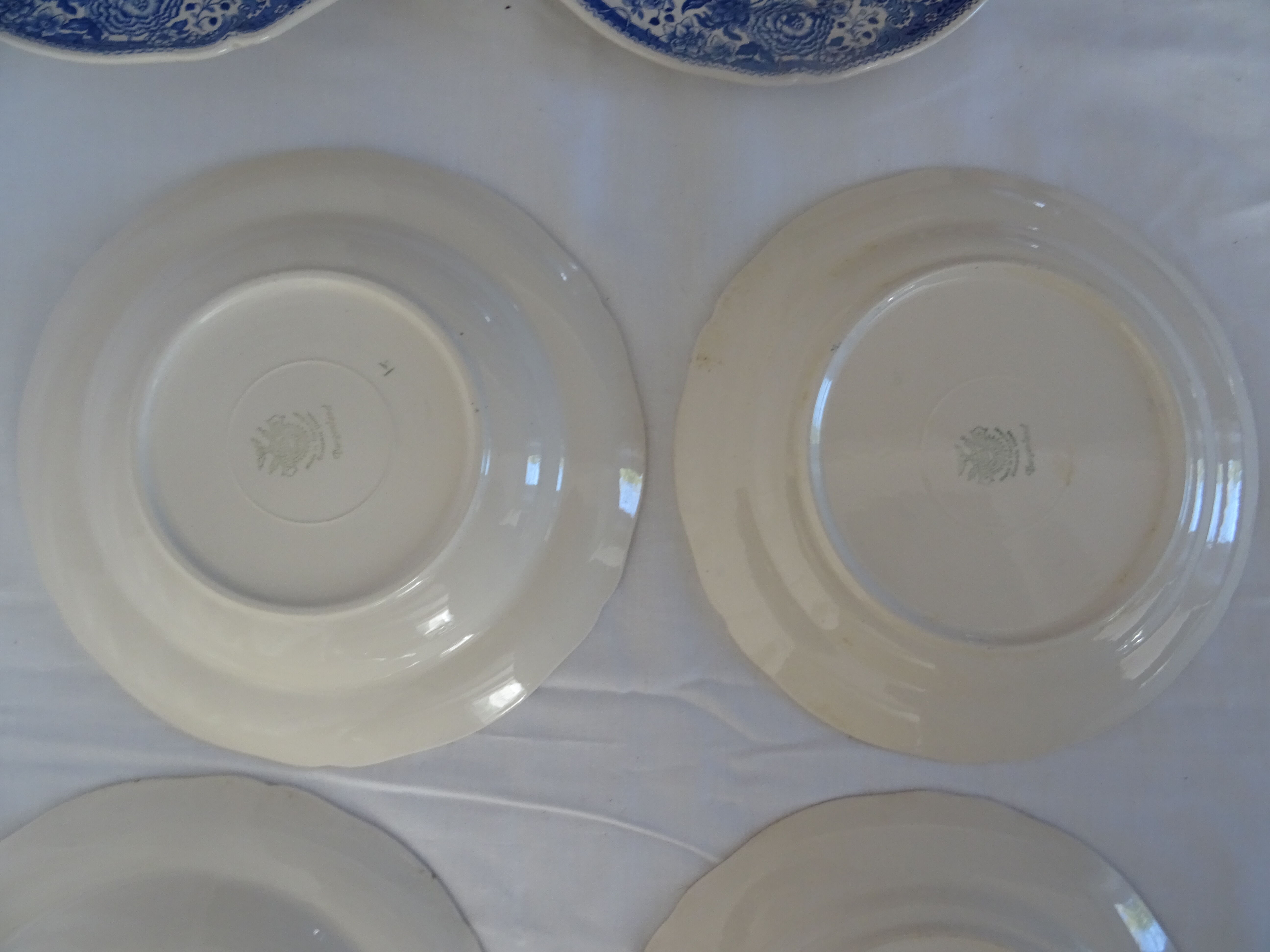 6 old faience plates 434 112 villeroy boch burgenland blue