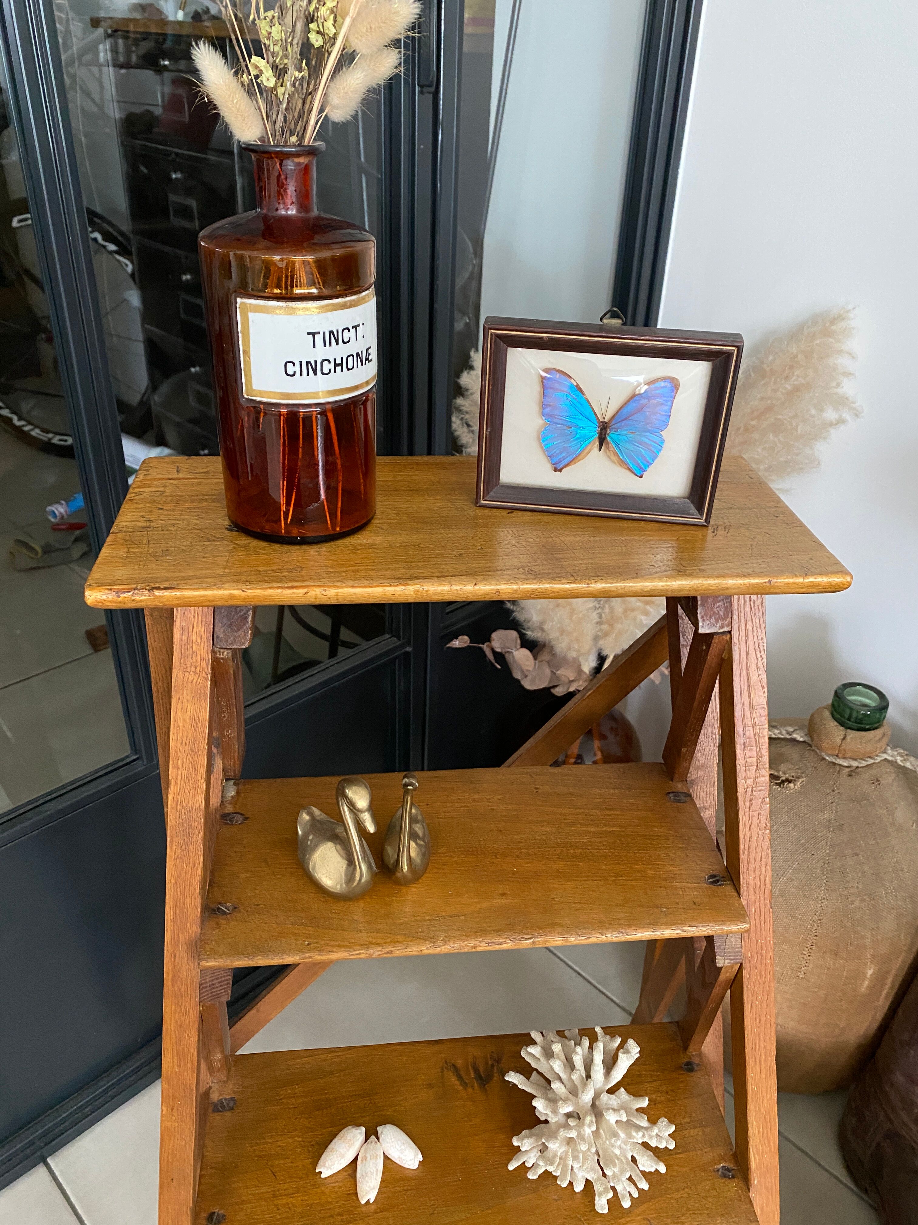 Vintage wooden stepladder