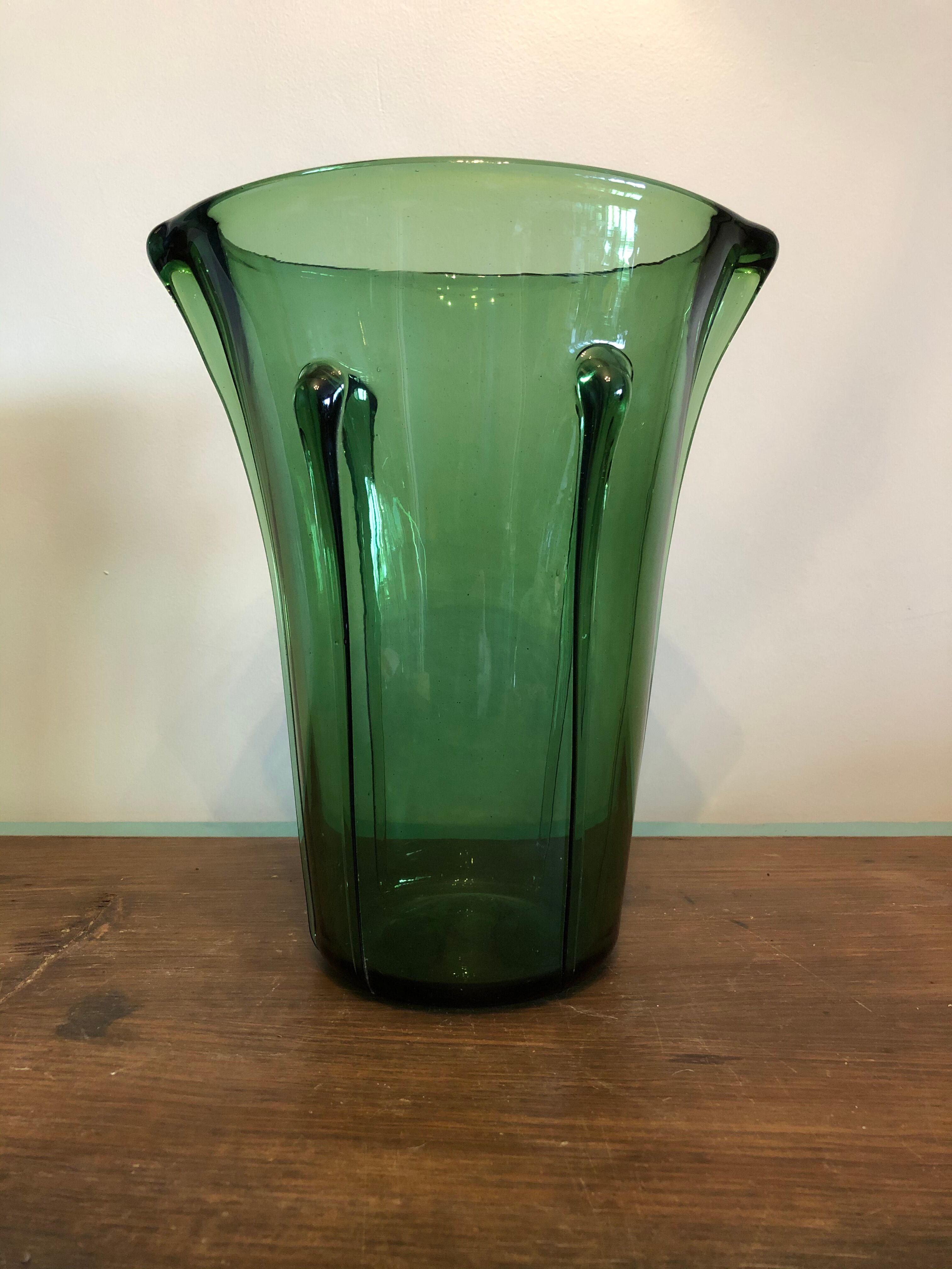 Blown glass vase