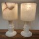 Pair of alabaster lamps "design 1950".