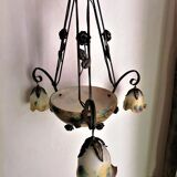 Chandelier, art deco