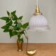 Vintage lampshade pendant lamp in white glass and transaparent