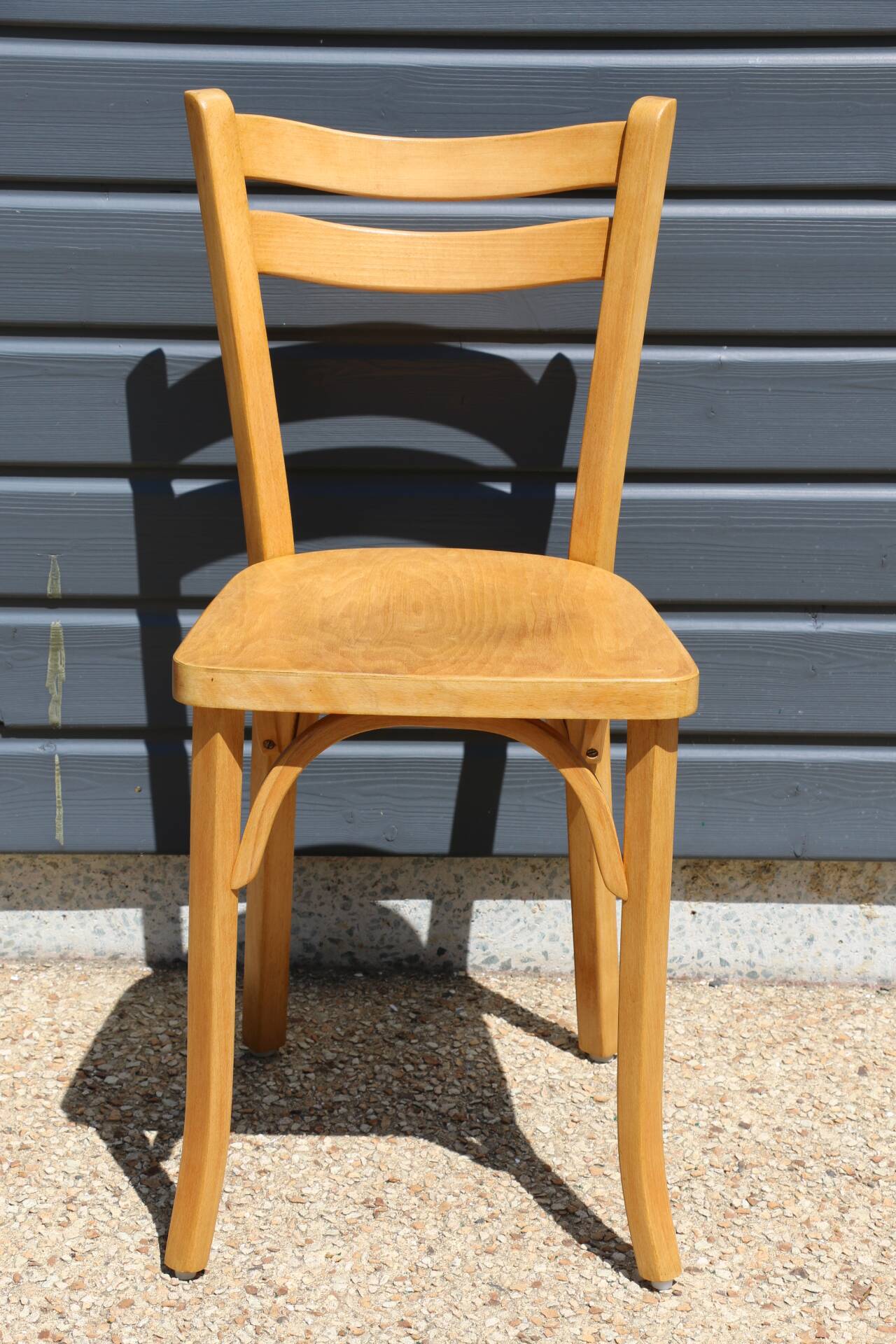 2 Baumann No. 19 chairs in light beech