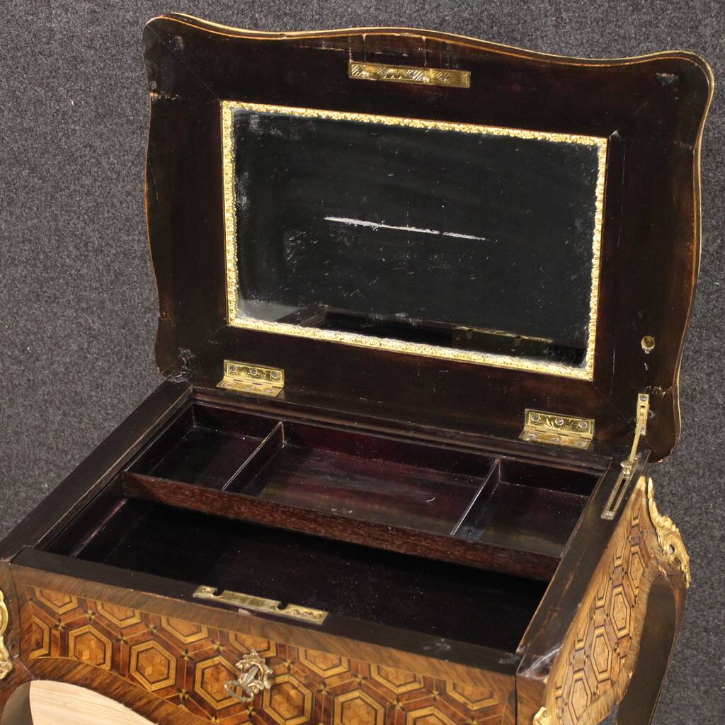 19th Century Napoleon III Inlaid Sewing Table