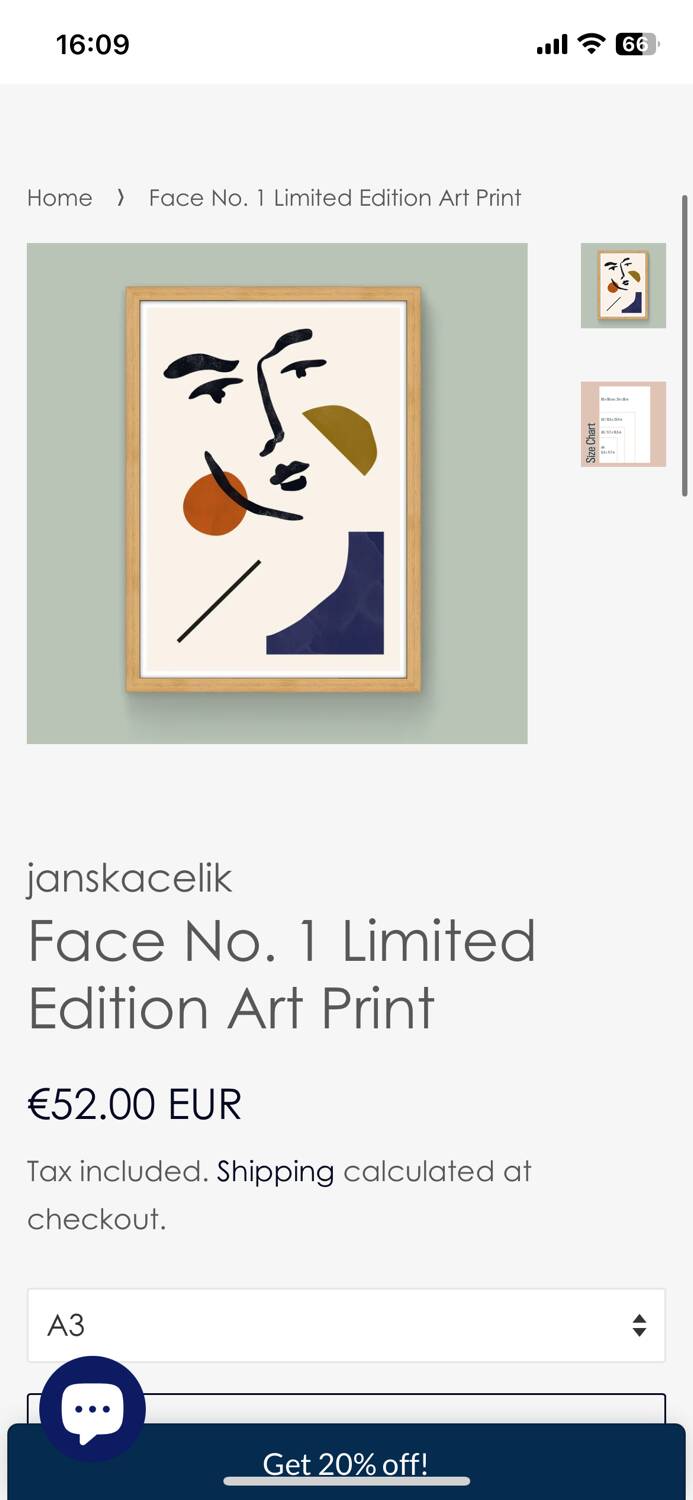 Face No. 1 Limited Edition Art Print