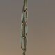 Vintage 58 cm bamboo chandelier