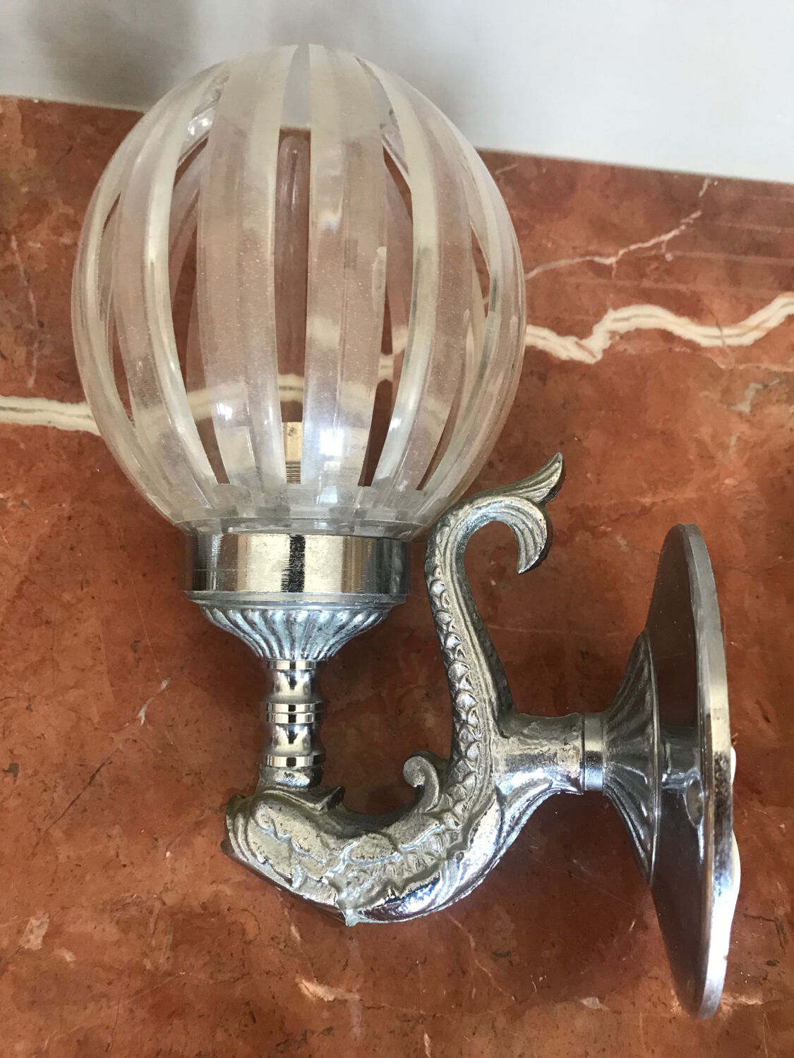 Pair of fish wall sconces