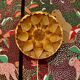 Large wooden wall lamp Scandinavian design 1950.