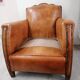 Leather club chair, fully restored