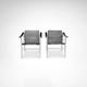 Fauteuil vintage LC1 par Le Corbusier et al pour Cassina, ensemble de 3