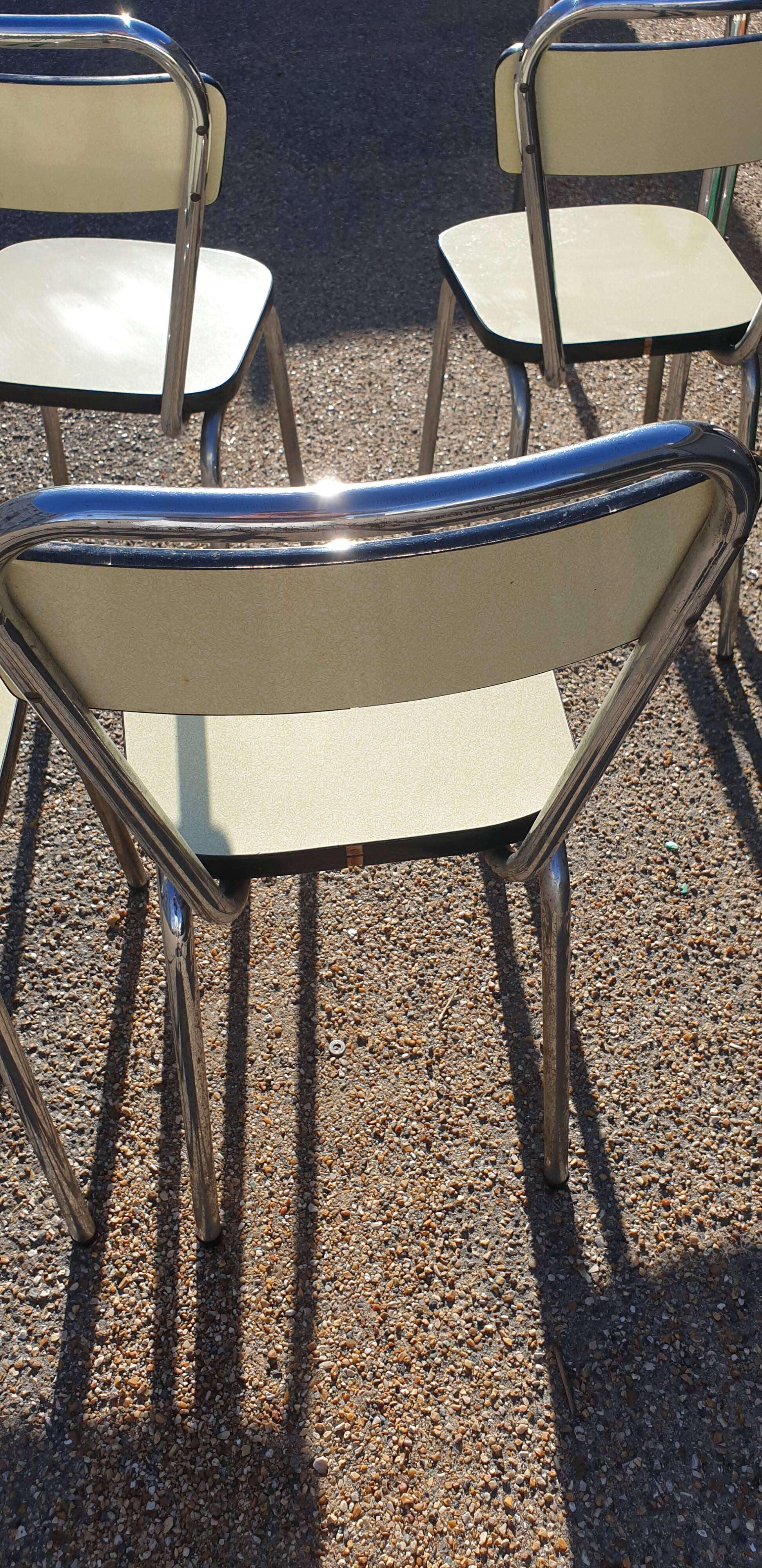 Vintage formica table and 4 chairs