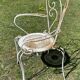 Fauteuil de jardin fer forgé vintage 1950
