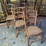 6 Art Nouveau chans chairs