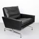 Set 2 vintage PK31/1 Lounge Chair & PK61 Coffee Table by Poul Kjaerholm for E. Kold Christensen