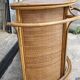 Bar en bambou et rotin vintage
