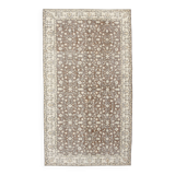 Tapis persan à motifs floraux beige et marron 147x264 cm SK 24773