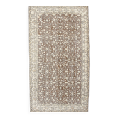 Beige & Brown Floral Persian Rug 147x264Cm SK 24773