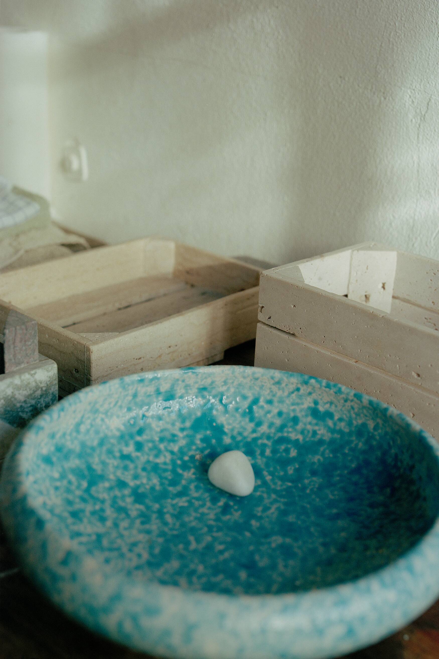 Jerome Massier ceramic fruitbowl Vallauris