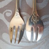 Christofle Marly, 10 silver metal oyster forks
