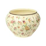 Large Polychrome Flower Pot Cache Pot Longchamp France 36cm