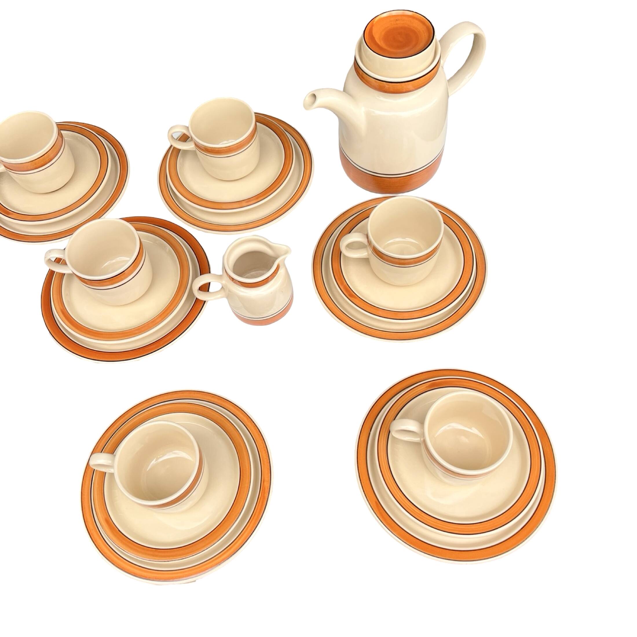 Melitta coffee set for 6 people, Germany, 1970s.