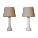 Pair of danish glass lamps 1960